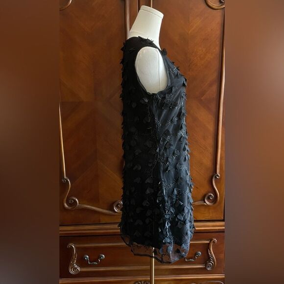 Max Studio Black Textured Midi Dress - Picture 4 of 9